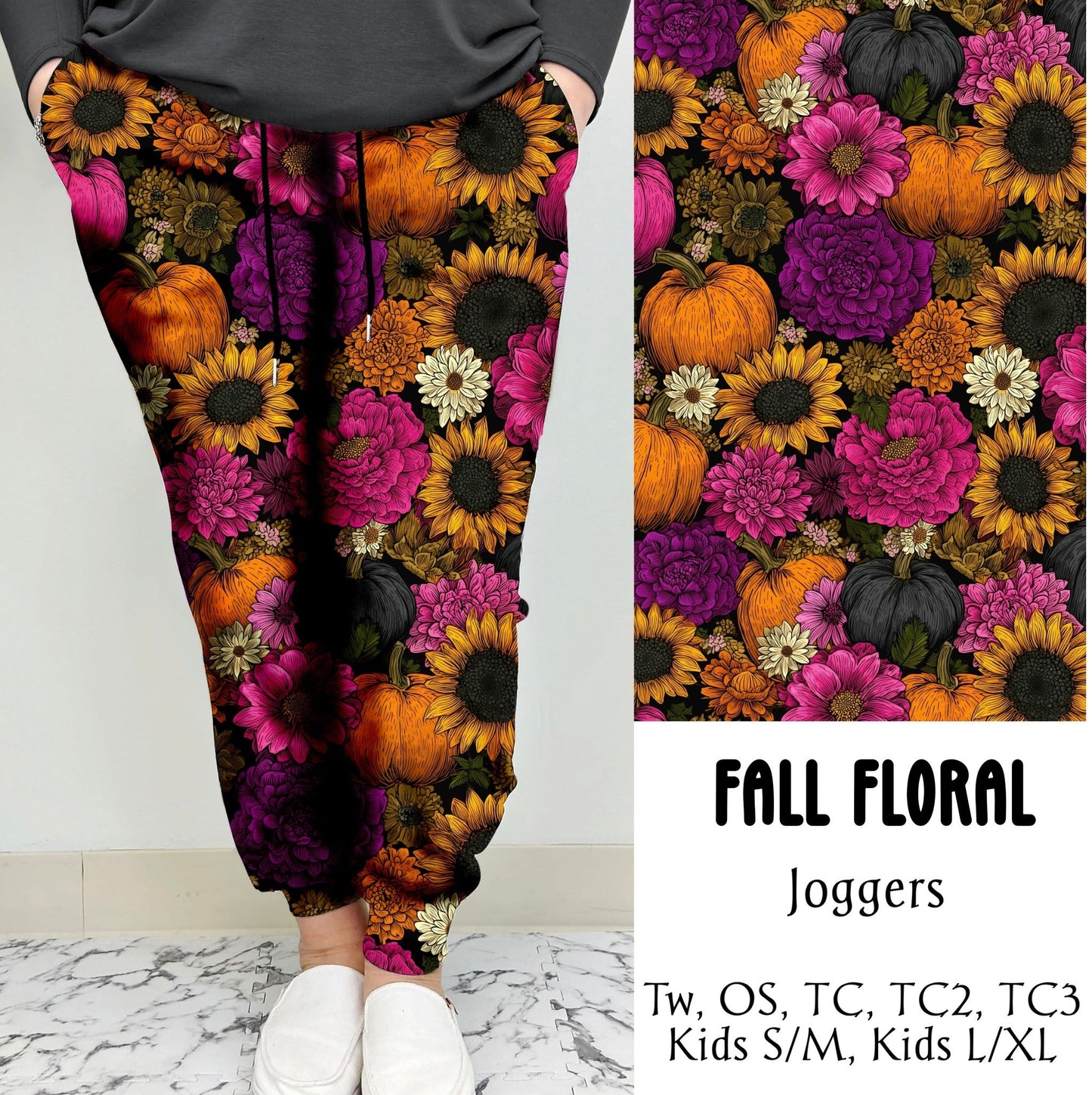 Fall Floral Leggings/Joggers | Run Ends 7/28| ETA 42 days