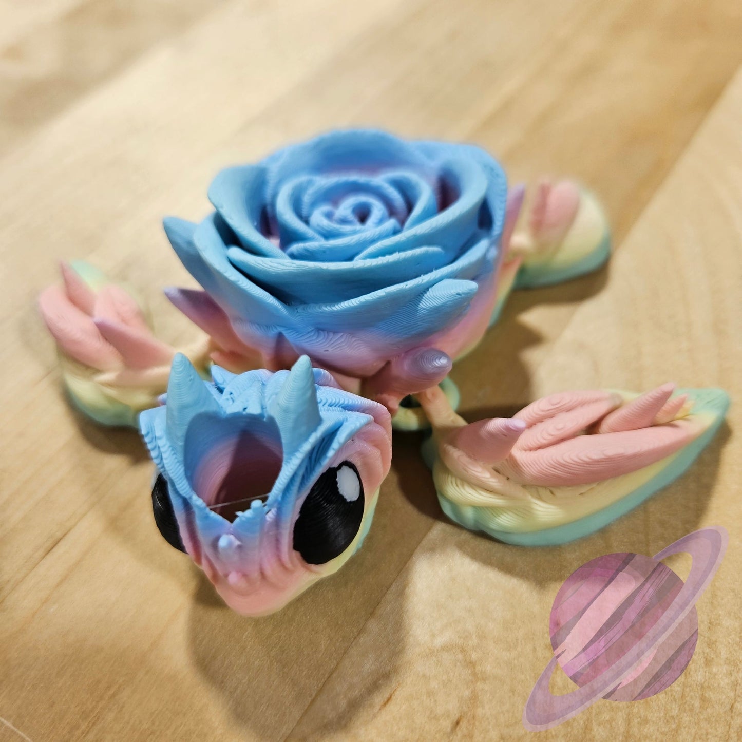 PASTEL ROSE TURTLE STRAW BUDDY