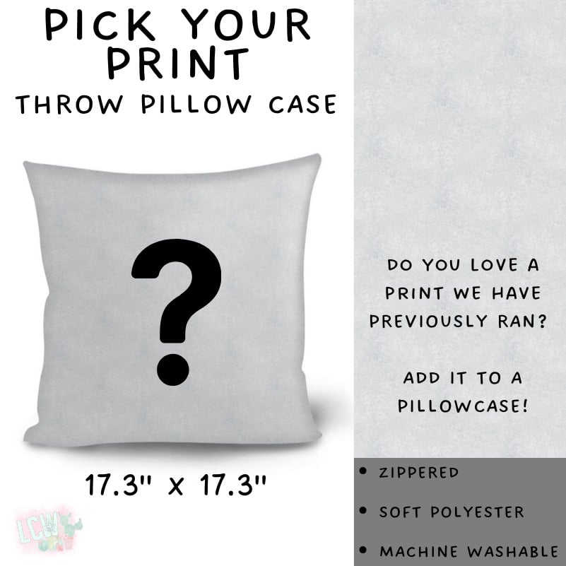 Batch #581 - PYP Football - Closes 9/4 - ETA Early Nov - Pick Your Print Throw Pillow Cover