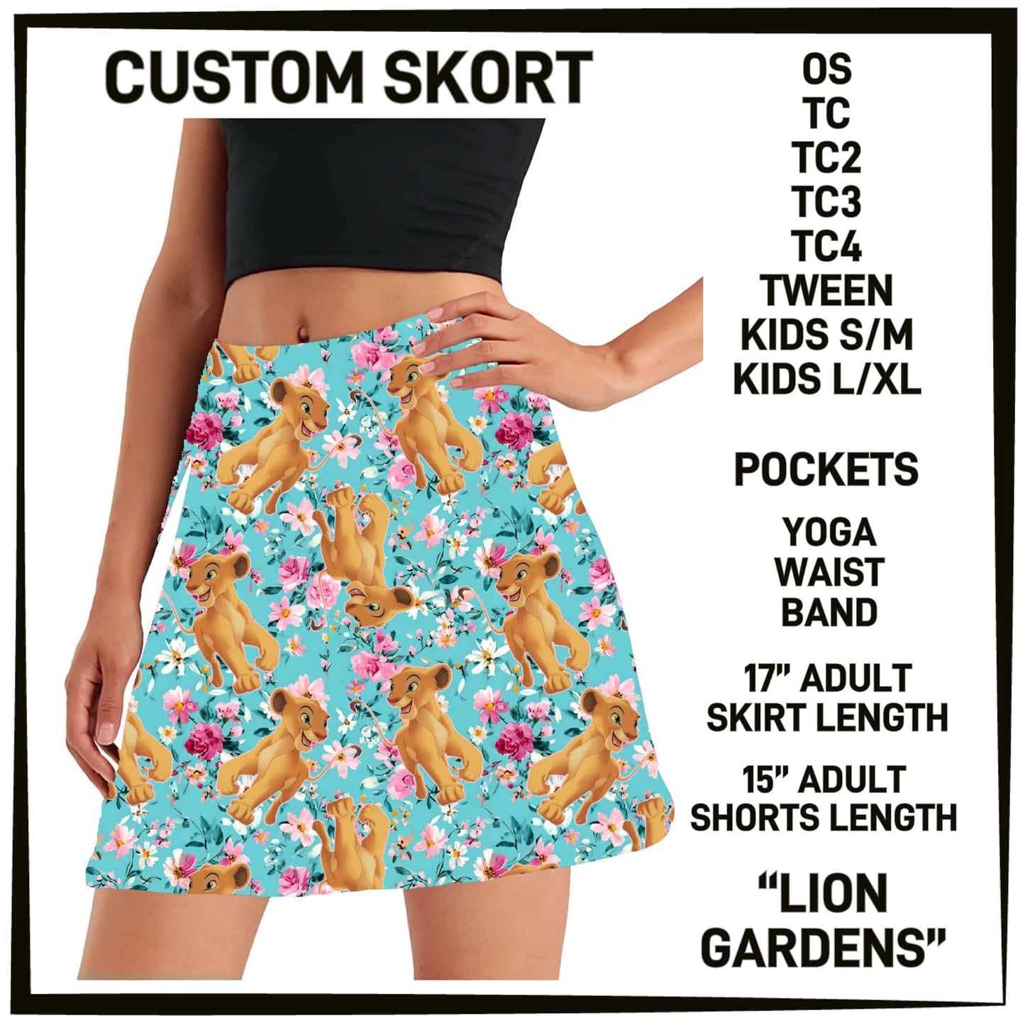 ML2G - Lion Gardens Skort with Pockets - Preorder Closing 2/22 ETA: Late April