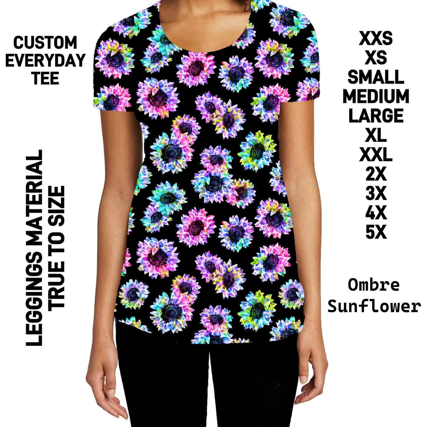 300BT - Ombre Sunflower Everyday Tee - Preorder Due 10/4 ETA: Early Dec