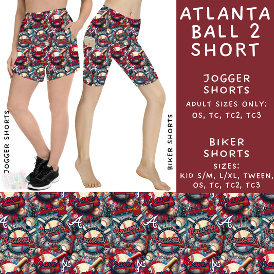 Ready To Ship - Atlanta Ball 2 Jogger Shorts - TC2
