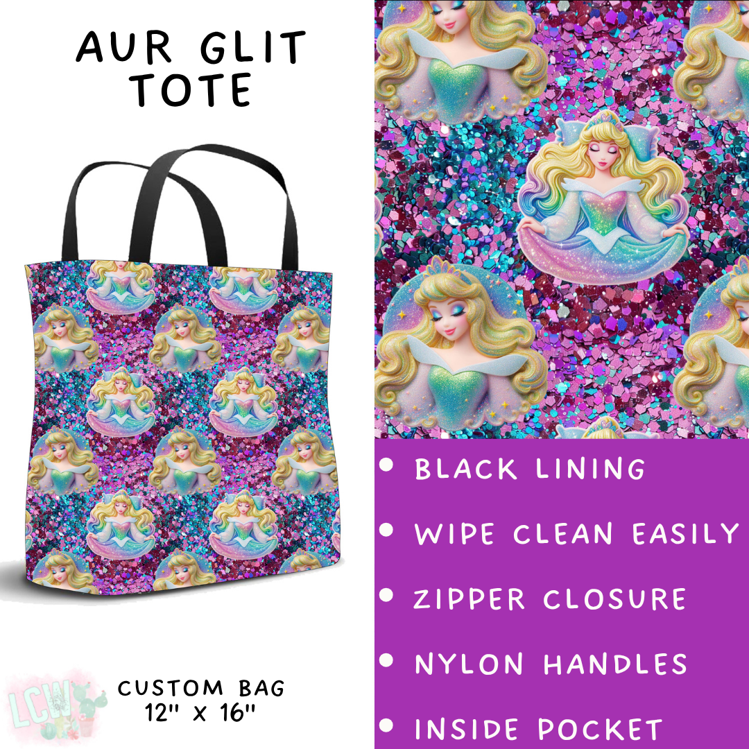Batch #557 - Princess Glitter - Closes 7/17 - ETA mid Sept - Aur Glit Tote
