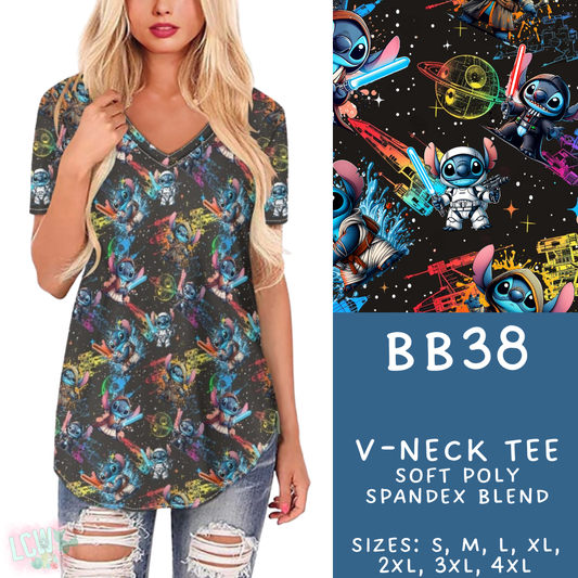 Batch #512 - Blue Buds 2 - Closes 4/3 - ETA Early June - BB38 V-Neck Tee