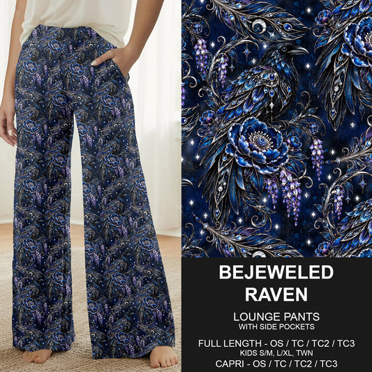 B319 - Preorder Bejeweled Raven Lounge Pants (Closes 11/01. ETA: early Jan.)