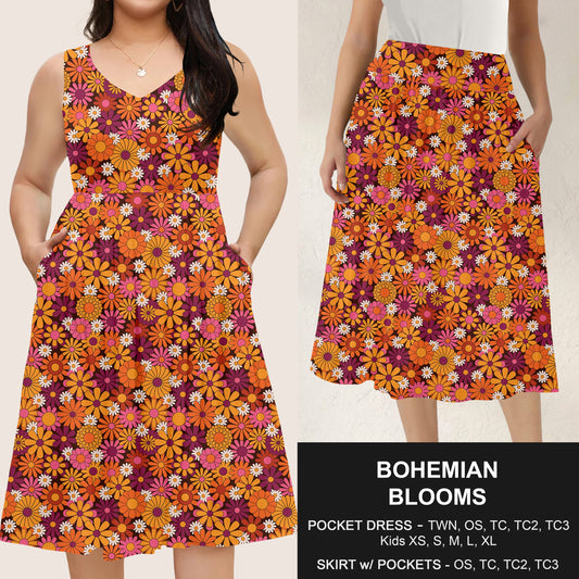 B285 - Preorder Bohemian Blooms Dress/Skirt with Pockets (Closes 4/15. ETA: mid June)