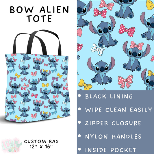 Batch #561 - June Request Run - Closes 7/27 - ETA late Sept - Bow Alien Tote