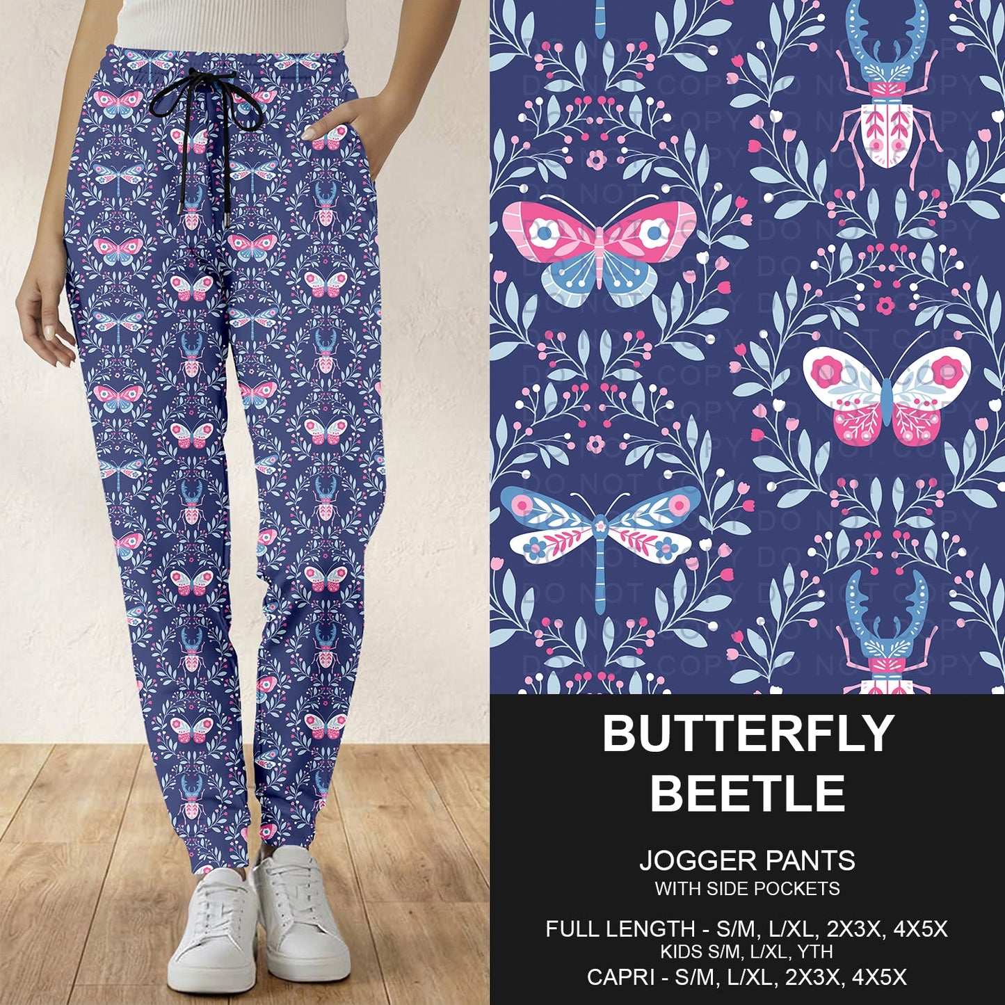 B293 - Preorder Butterfly Beetle Joggers (Closes 5/31. ETA: early Aug.)