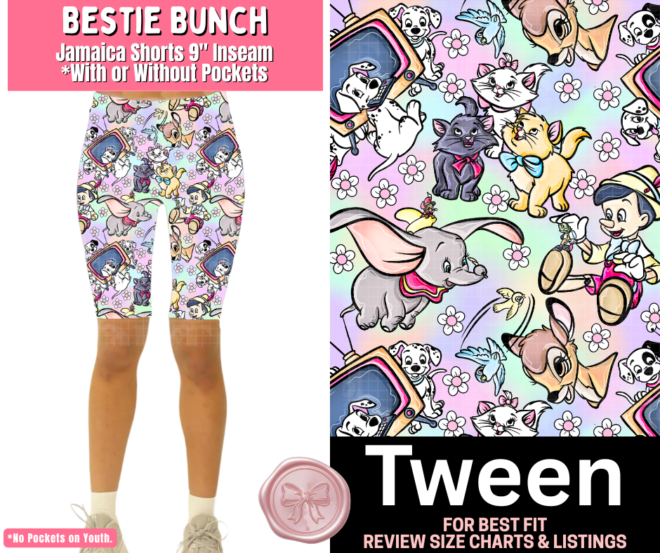 Bestie Bunch Jamaica Shorts w/ Pockets