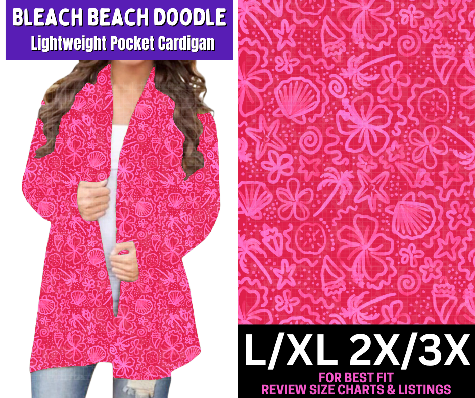 Bleach Beach Doodle Pocket Cardigan