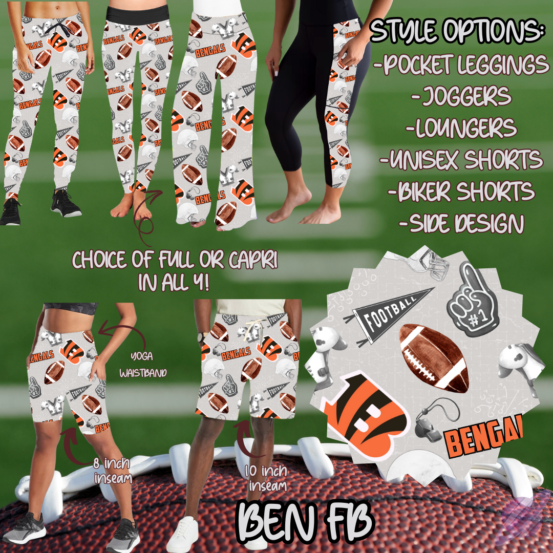 BEN FB-GAME DAY RUN- PREORDER CLOSING 7/13