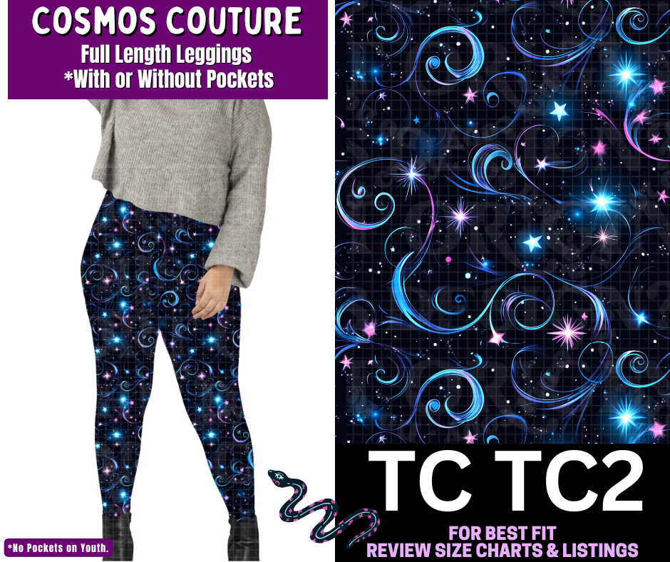 Cosmos Couture Full Length Leggings w/ Pockets