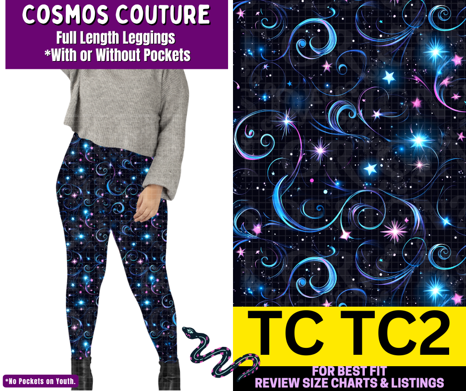 Cosmos Couture Full Length Leggings w/ Pockets