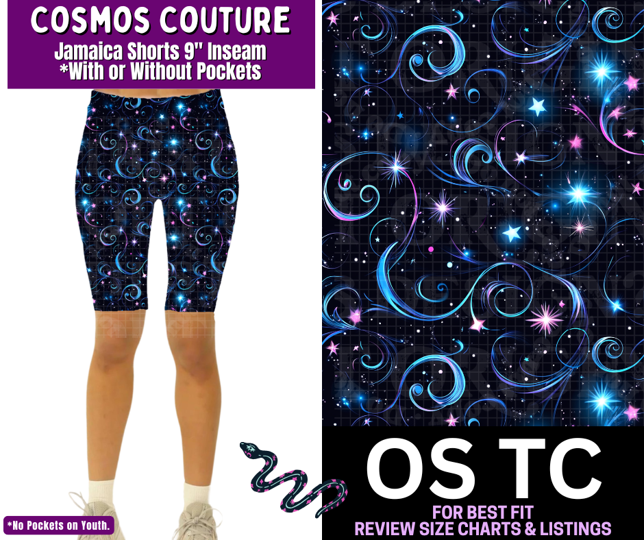 Cosmos Couture Jamaica Shorts w/ Pockets