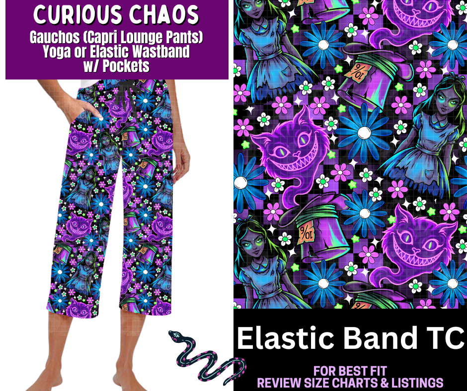 Curious Chaos Capri Gauchos