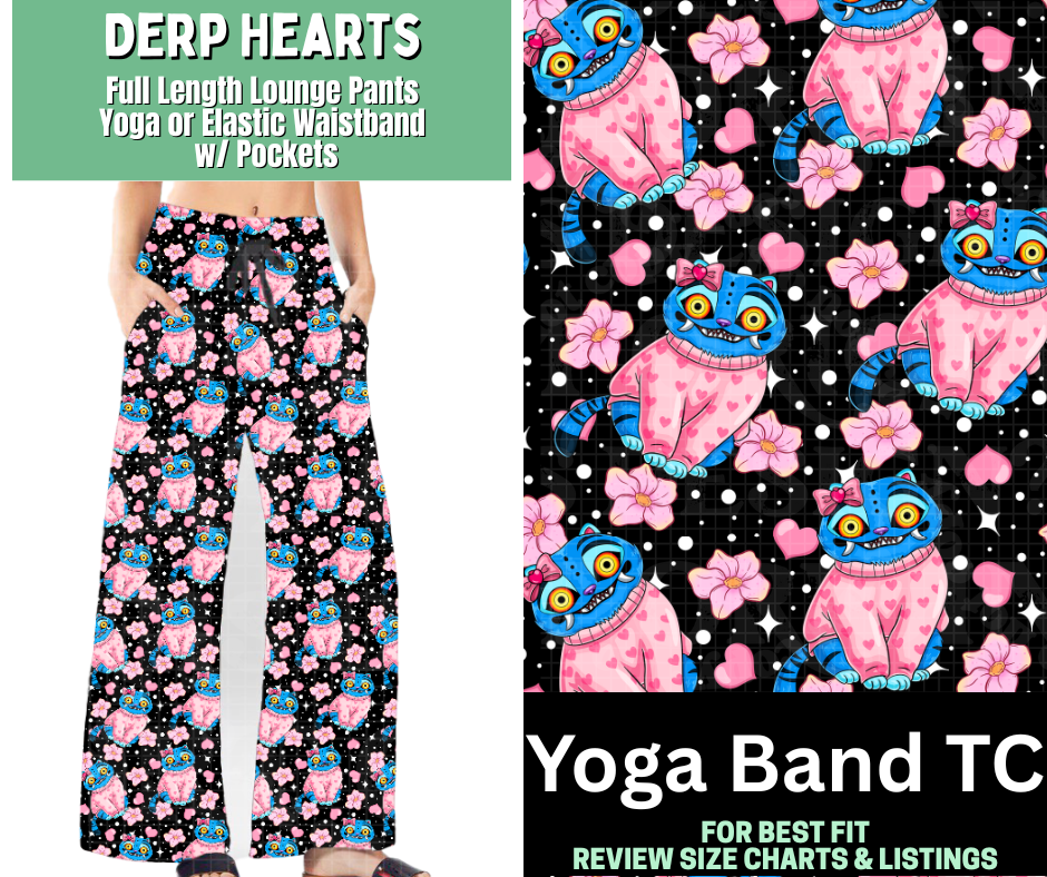 Derp Hearts Full Length Lounge Pants