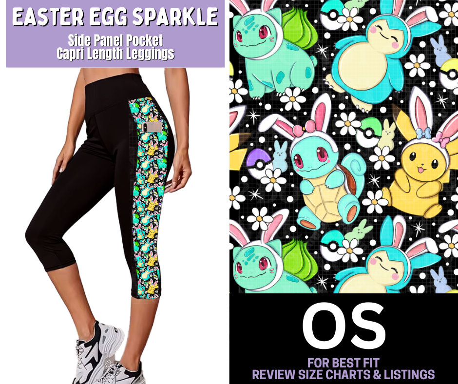 Easter Evolution Capri Leggings w/ Side Leg Designs