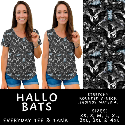 Batch #560 - Halloween 4 - Closes 7/26 - ETA late Sept - Hallo Bats Everyday Tank & Tee