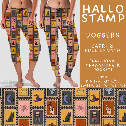 Batch #560 - Halloween 4 - Closes 7/26 - ETA late Sept - Hallo Stamp Full and Capri Length Joggers