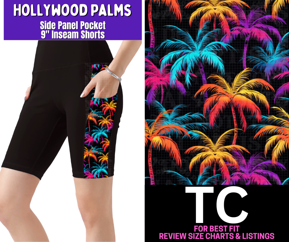Hollywood Palms Side Panel Pocket Jamaica Shorts