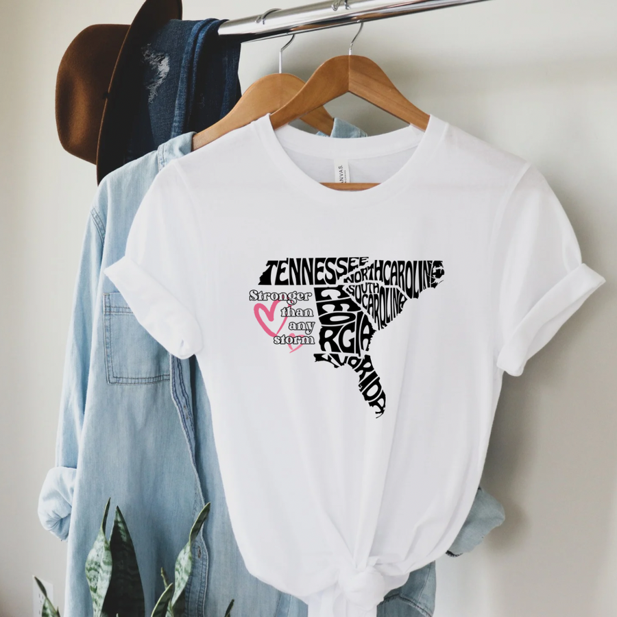 Stronger than any Storm Hurricane Helene Fundraiser Tee