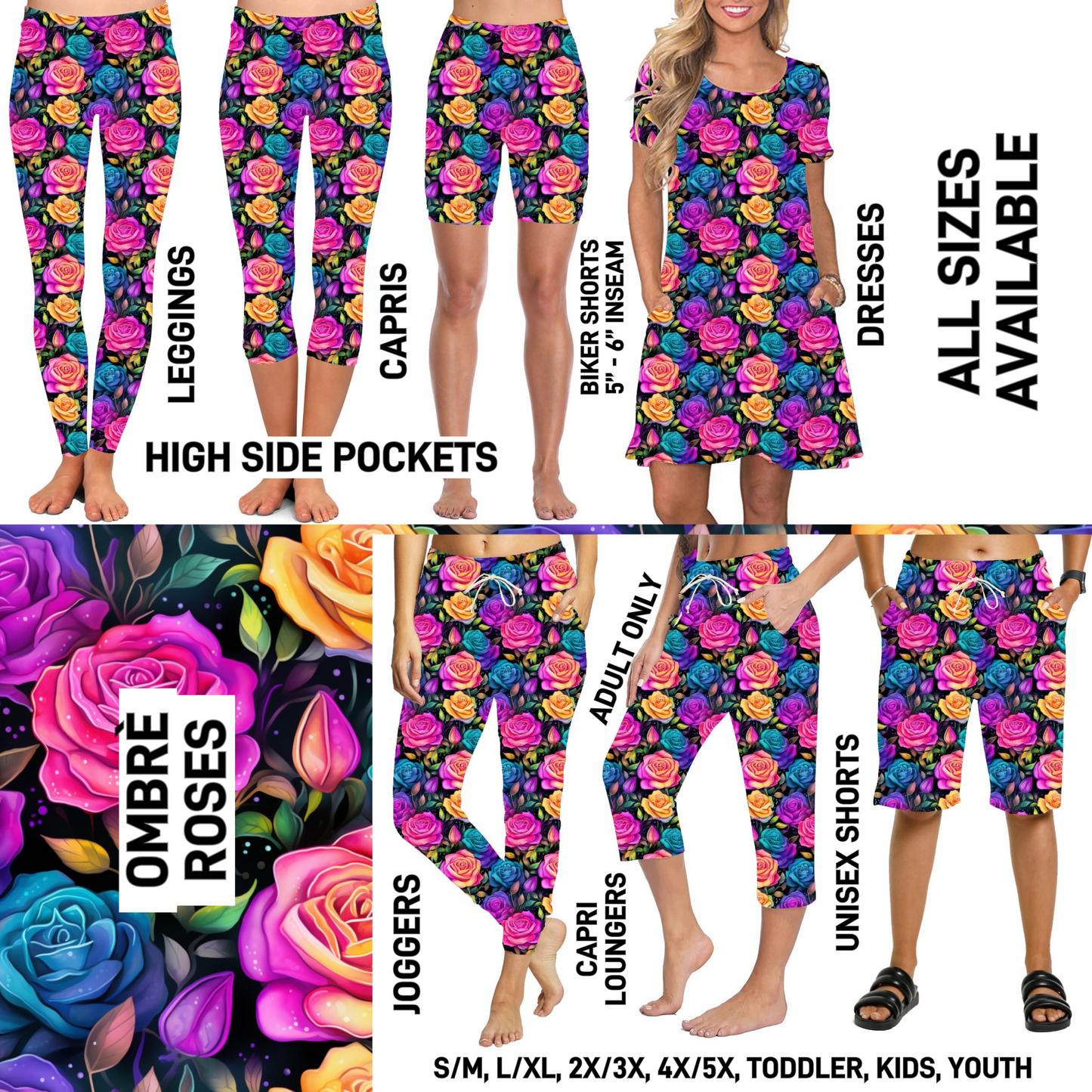 282BT - Ombre Roses - Preorder Closing 2/8 ETA: Late April