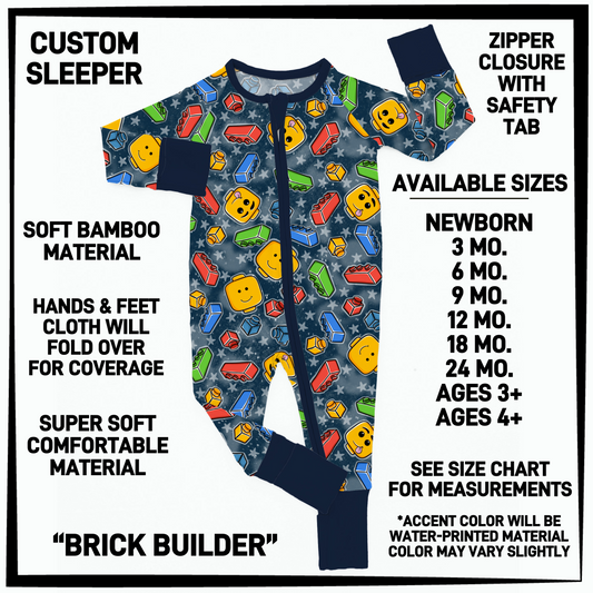 BY3S - Brick Builder Baby Sleeper - Preorder Closing 2/12 ETA: Late April