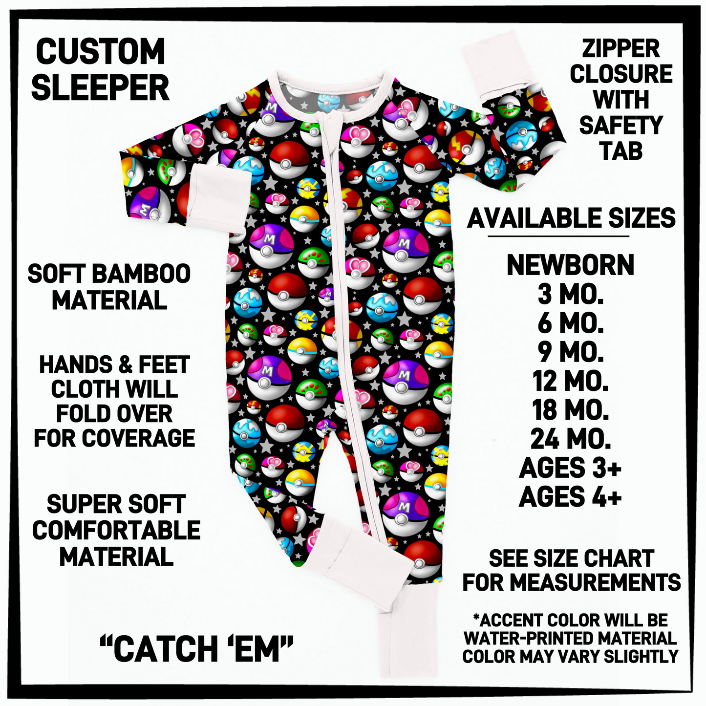 BY3S - Catch 'Em Baby Sleeper - Preorder Closing 2/12 ETA: Late April