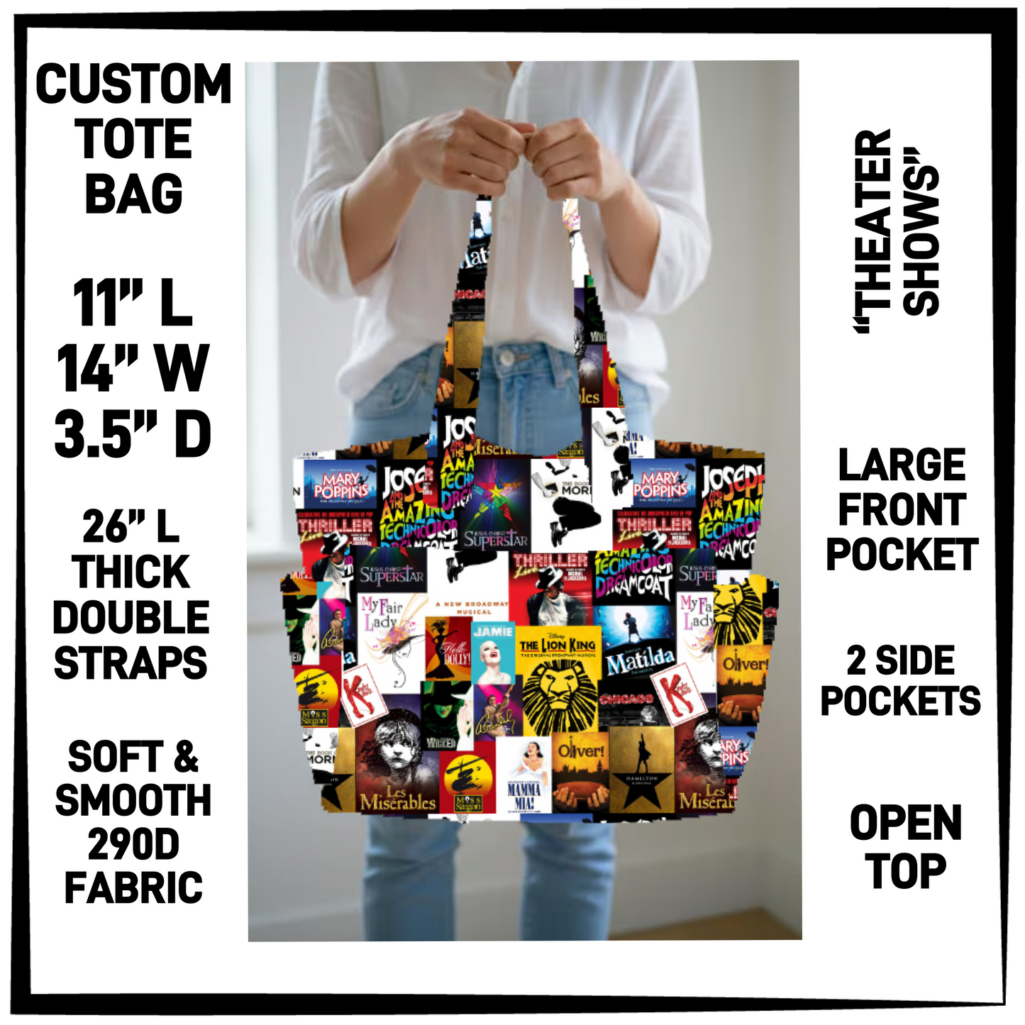 RTS - Theater Shows Custom Tote Bag