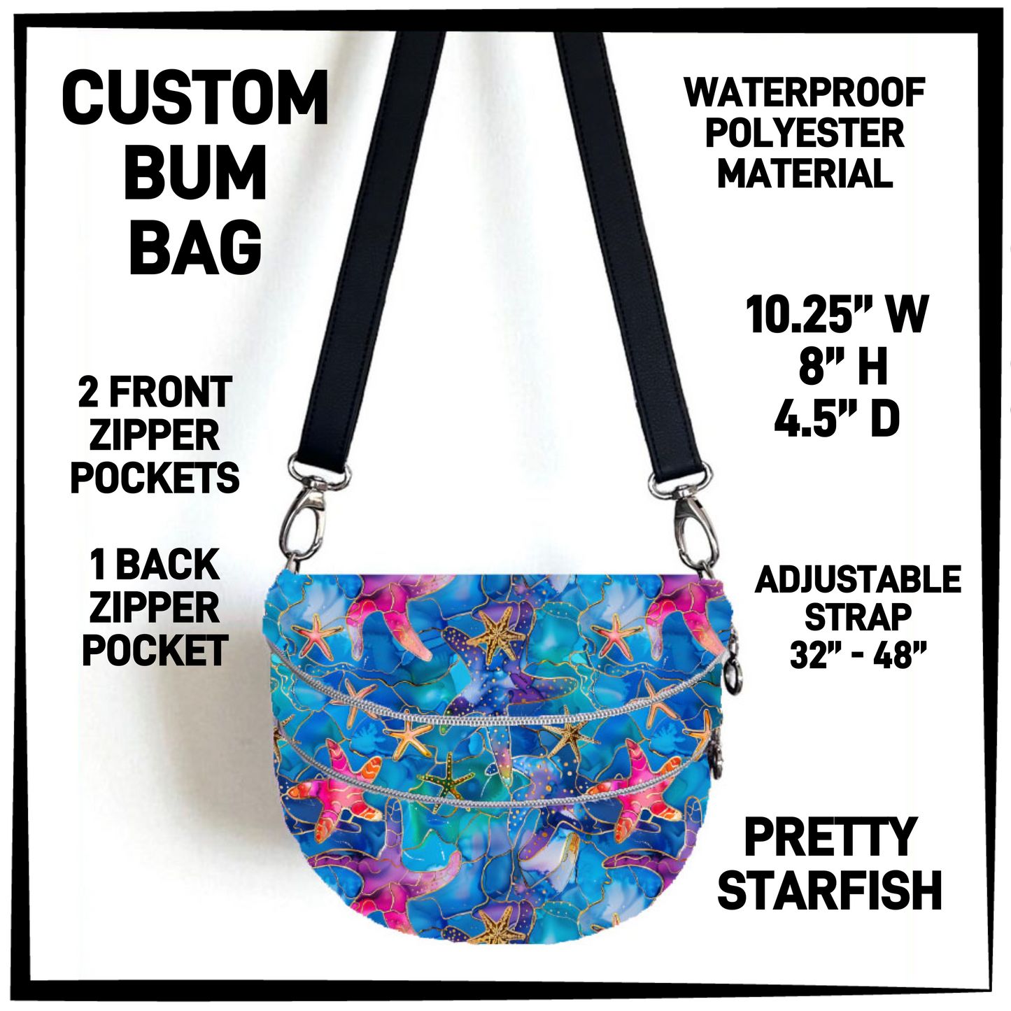 B1BM - Pretty Starfish Bum Bag - Preorder Closing 8/19 ETA: Mid-Oct