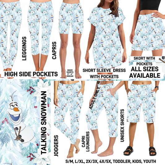 298BT - Talking Snowman - Preorder Closing 9/6 ETA: Early Nov