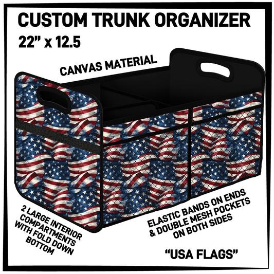 TR9O - USA Flags Trunk Organizer - Preorder Closing 5/5 ETA: Early July
