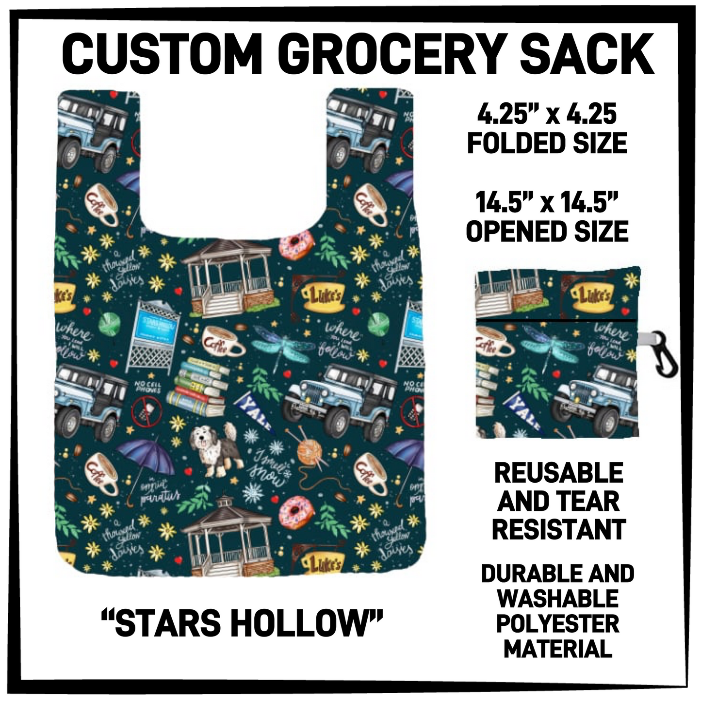 GRC4 - Stars Hollow Grocery Sack - Preorder Closing 9/10 ETA: Early Dec