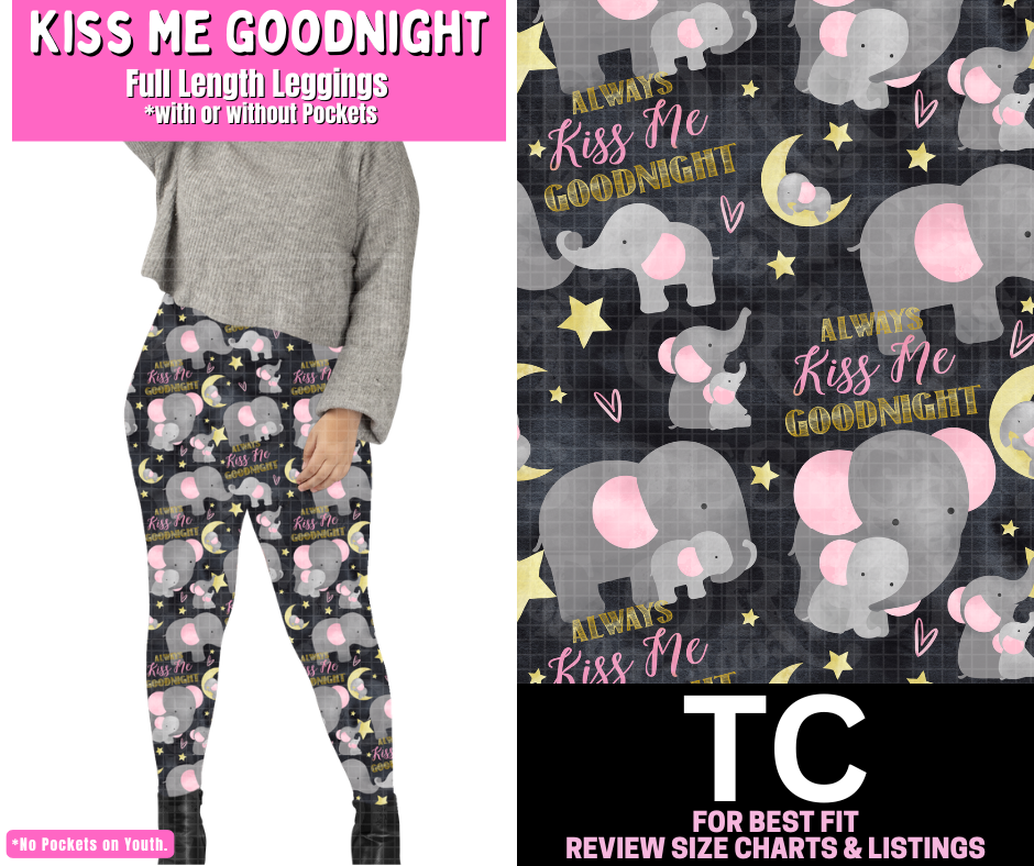 Kiss Me Goodnight Full Length Leggings w/ Pockets