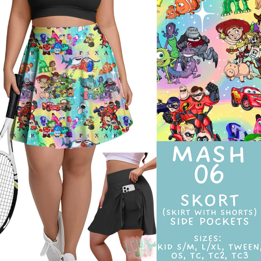 Batch #546 - Character Mash - Closes 6/22 - ETA late August - Mash 06 Skort