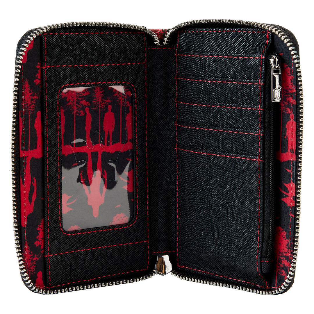 LoungeFly NETFLIX STRANGER THINGS UPSIDE DOWN SHADOWS ZIP AROUND WALLET