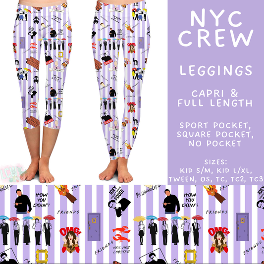 Batch #589 - August Request Run - Closes 9/23 - ETA mid/late Nov - NYC Crew Full and Capri Length Leggings