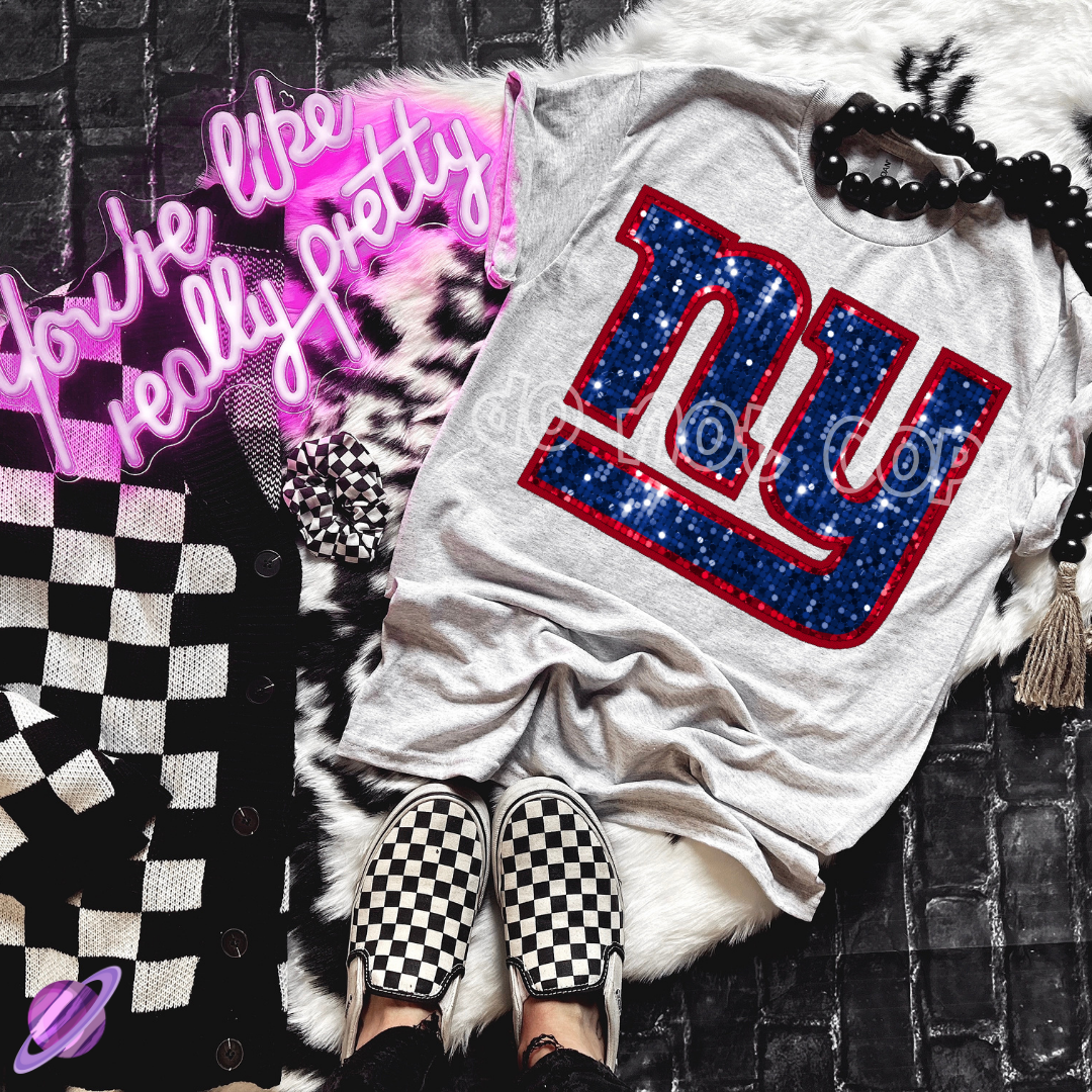 NY SEQUIN FB UNISEX TEE ADULTS/KIDS