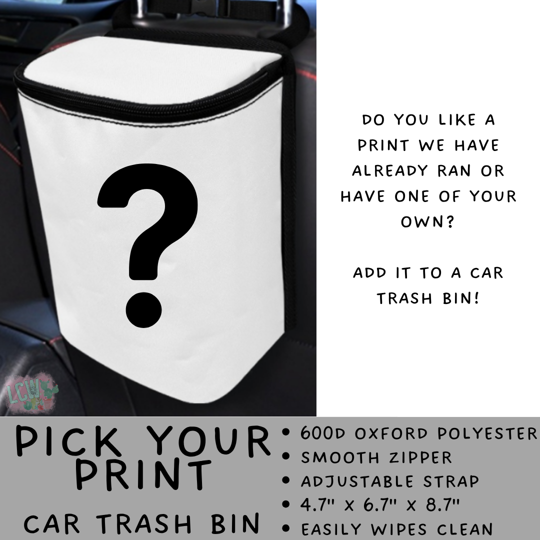Batch #581 - PYP Football - Closes 9/4 - ETA Early Nov - Pick Your Print Car Trash Bin