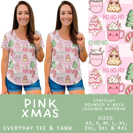 Batch #565 - Christmas in July 2 - Closes 8/5 - ETA early October - Pink Xmas Everyday Tank & Tee