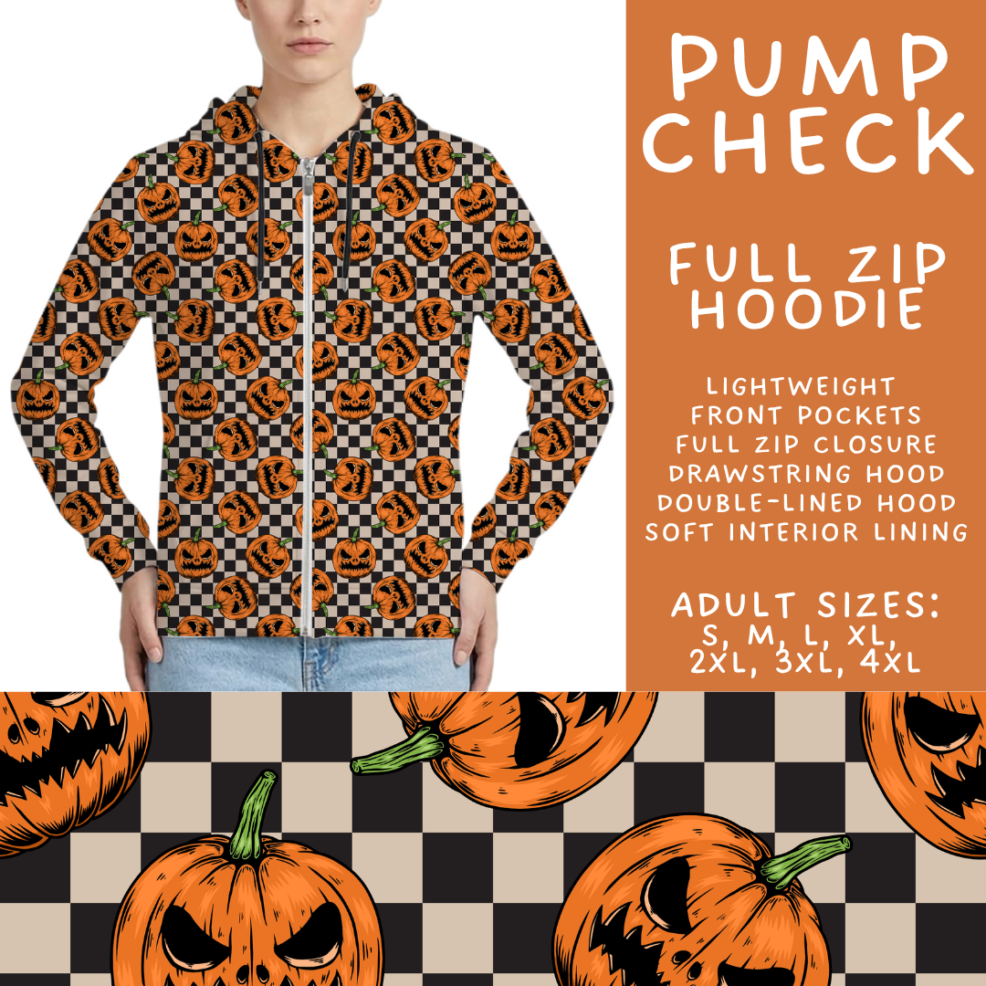Batch #566 - Halloween 5 - Closes 8/7 - ETA early October - Pump Check Full Zip Hoodie