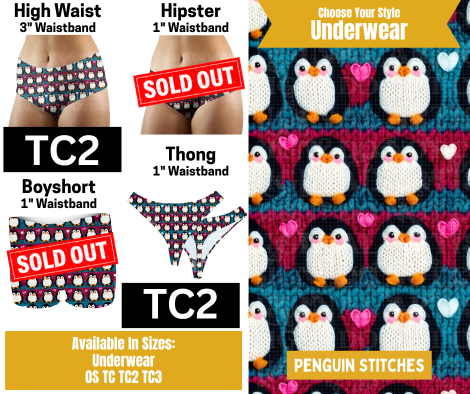 Penguin Stitches High Waist, Underwear
