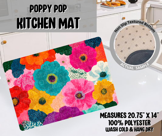 Poppy Pop Kitchen Mat