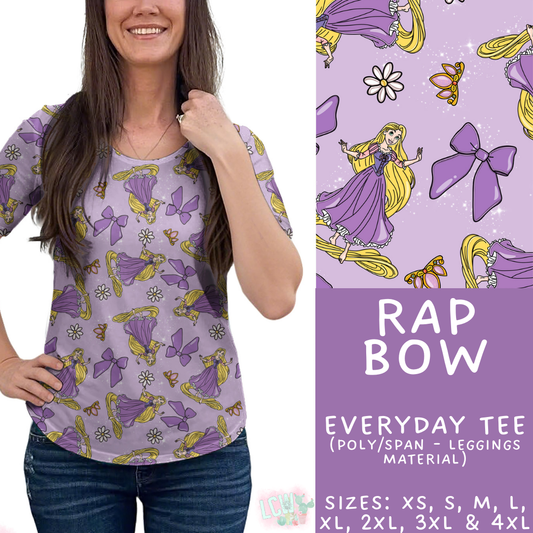 Batch #503 - Princess Bows - Closes 3/13 - ETA mid May - Rap Bow Everyday Tee