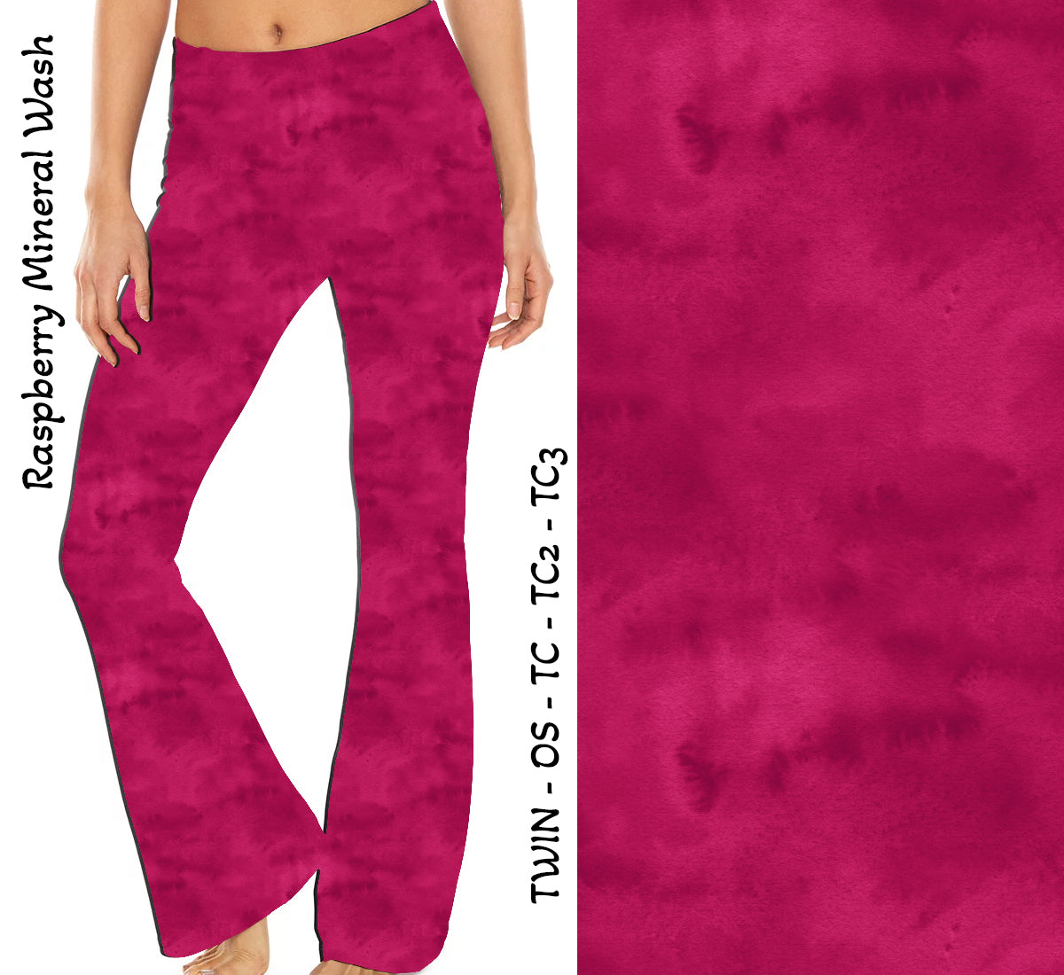Raspberry Mineral Wash Yoga Flares with Pockets – Sarah Bears Beary  Charming Boutique