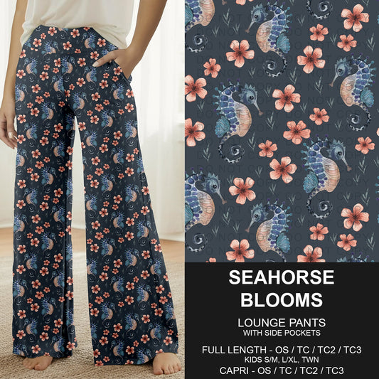 B288 - Preorder Seahorse Blooms Lounge Pants (Closes 5/03. ETA: early July)