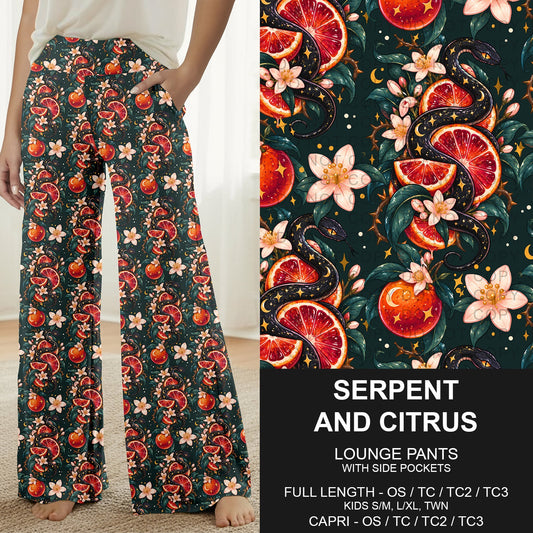 B319 - Preorder Serpent and Citrus Lounge Pants (Closes 11/01. ETA: early Jan.)