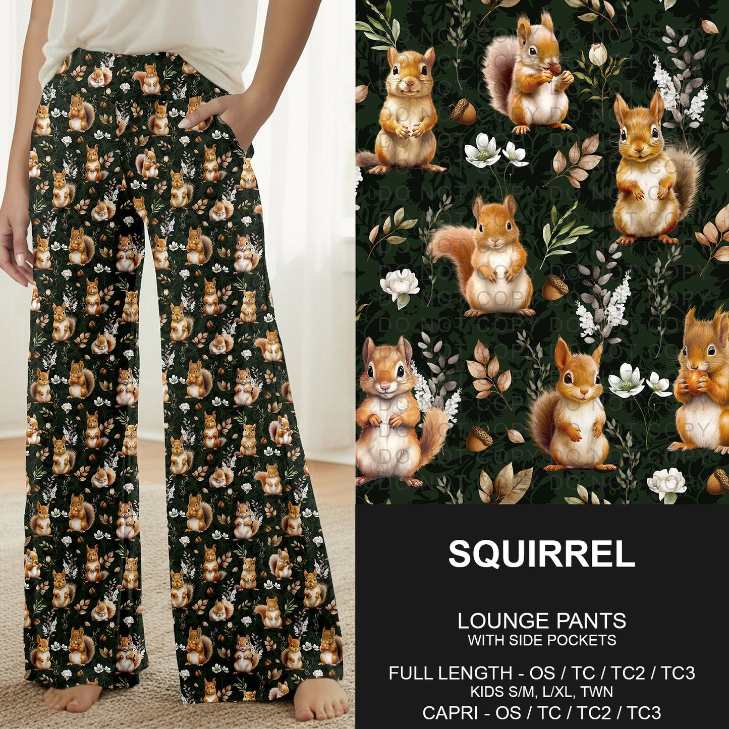 B314 - Preorder Squirrel Lounge Pants (Closes 9/27. ETA: late Nov.)