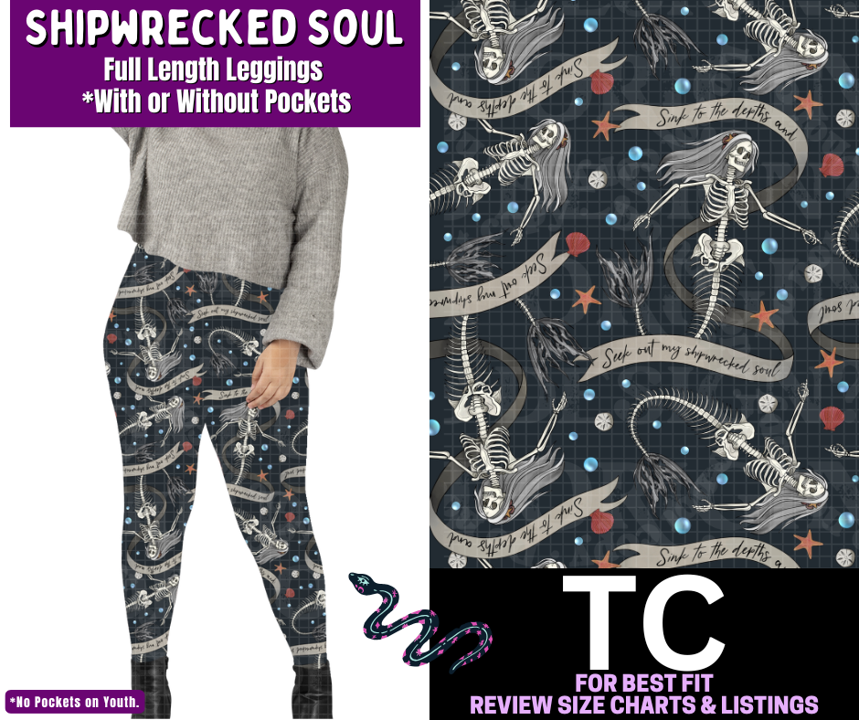 Shipwrecked Soul Full Length Leggings w/ Pockets