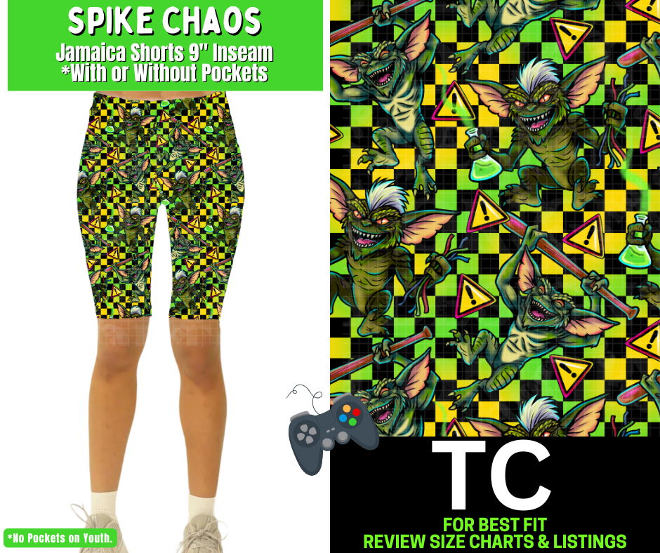 Spike Chaos Jamaica Shorts w/ Pockets